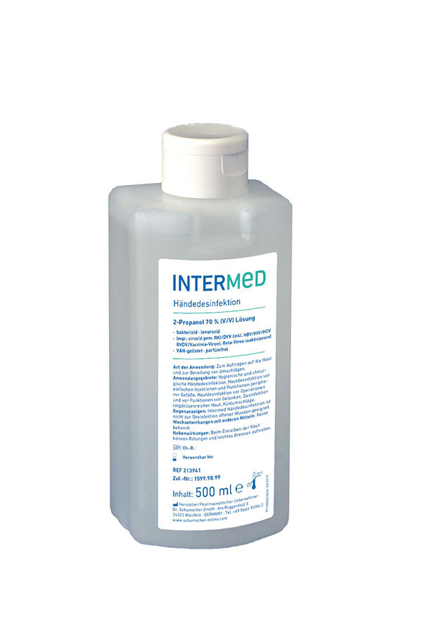 INTERMED - Händedesinfektion -   500 ml, 1 L, 5 L.